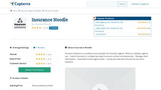 Insurance Noodle Reviews and Pricing - 2019 - Capterra