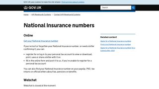 National Insurance numbers - GOV.UK
