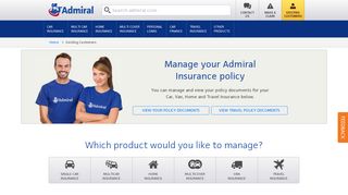 Existing Customers - login to see your documents ... - Admiral Insurance