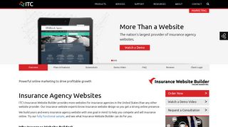 Insurance Website Builder - Insurance Technologies Corporation