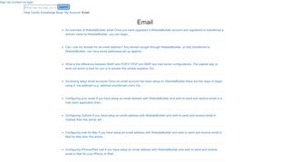 Email - Support - WebsiteBuilder