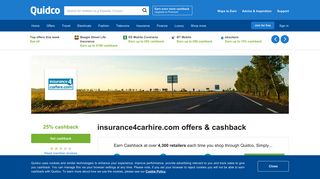 Insurance4carhire.com Voucher Codes & Cashback | Quidco