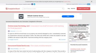 Website insuranceclaimcheck.com Complaints & Reviews