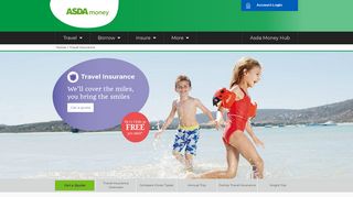Travel Insurance - Cheap Travel Insurance | Asda Money