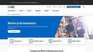 Motorcycle insurance | QBE AU