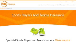 Sports Insurance | Ripe Insurance UK