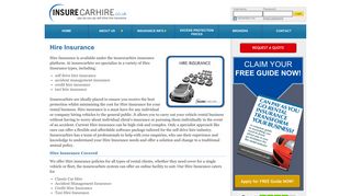 Hire Insurance - insurecarhire