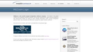 INSZoom Login - Immigration Law Group