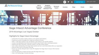 Intacct Advantage Conference 2018 | The Resource Group
