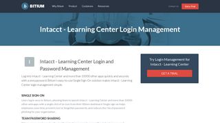 Intacct - Learning Center Login Management - Team Password Manager