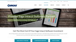 Premier Sage Intacct Software Partner - Cloud Accounting | Cargas ...