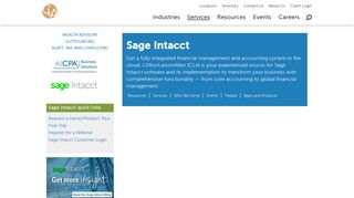 Sage Intacct Partner (Web-Based Accounting System): CLA ...