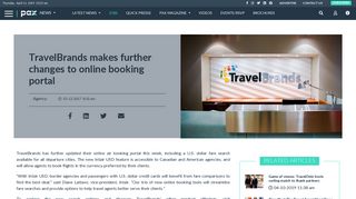 PAX - TravelBrands makes further changes to online booking portal