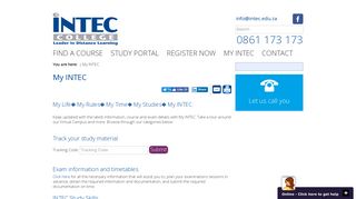 INTEC College - My INTEC - For a learning experience as unique as ...