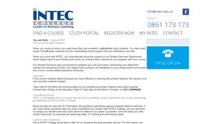 INTEC College - Student Support - For a learning experience as ...