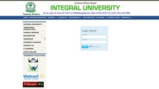 Login : Integral University Distance Education | Distance Learning ...