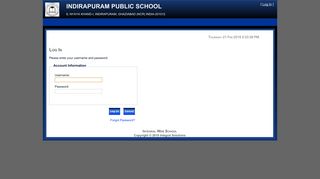 Log In - Integral Solutions .::. Indirapuram Public School