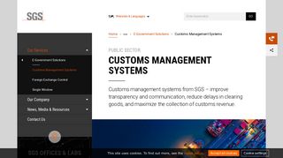 Customs Management Systems | Public Sector | SGS