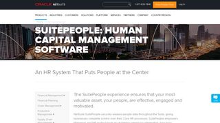 HCM Software - SuitePeople | NetSuite