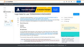 Login failed for user 'DOMAINMACHINENAME$' - Stack Overflow
