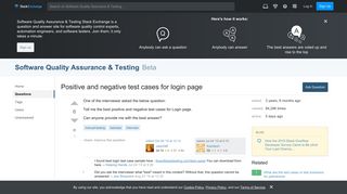 manual testing - Positive and negative test cases for login page ...