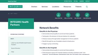 Network Benefits | INTEGRIS