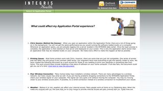 Portal Experience - INTEGRIS Application Portal
