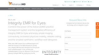Integrity EMR for Eyes - AdvancedMD Marketplace