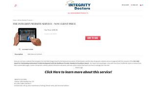The Integrity Website Service - Non Client Price - Living Well Labs