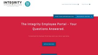 Integrity Staffing Solutions – Employee Portal FAQ