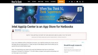 Intel AppUp Center is an App Store for Netbooks - How-To Geek