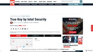True Key by Intel Security Review & Rating | PCMag.com