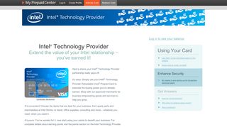 Intel ® Technology Provider - MyPrepaidCenter.com