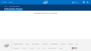 Login Page - Click Intel