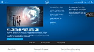 Intel's Supplier Site
