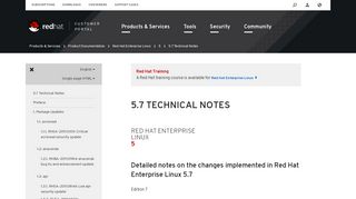 Red Hat Enterprise Linux 5 5.7 Technical Notes - Red Hat Customer ...