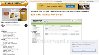 Intelbras WRN-340-PT Rede DDNS Router Screenshot - PortForward ...
