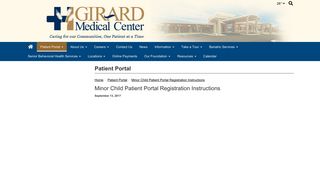 Patient Portal - Girard Medical Center