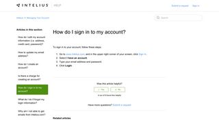 How do I sign in to my account? – Intelius