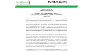 Intellicare - Member Access