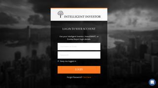 Log in to your account - Intelligent Investor