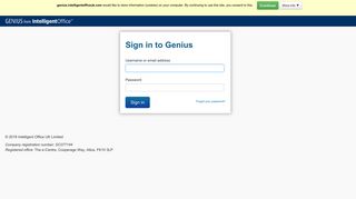 Login to Genius - Intelligent Office