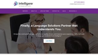 Language solutions for the healthcare industry | Intelligere™
