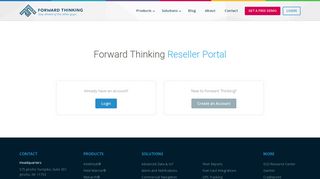 Forward Thinking Systems | Reseller Portal | Login or Create Account
