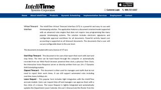 Virtual Timecard Interface | IntelliTime - IntelliTime Systems Corporation