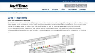 IntelliTime Systems Corporation | Web Timecards