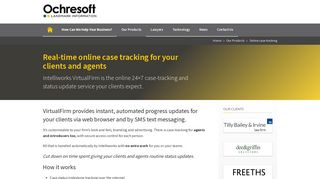 Online case tracking | Ochresoft