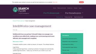 IntelliWorks case management - SearchFlow