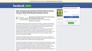 Inter American University of Puerto Rico's Ponce Campus Wins ...