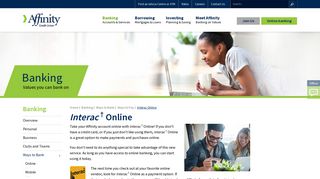 Interac Online - Affinity Credit Union